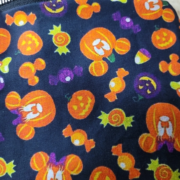 Mickey mouse Halloween pumpkin print handmade zipper pouch - Picture 5 of 5